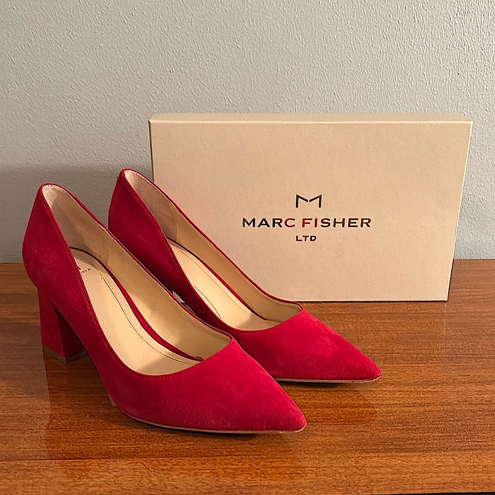 Marc Fisher Red 2” Zala6 Heels